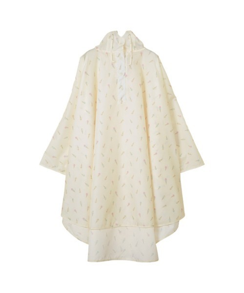 Wpc.(ダブリュピーシー)の「ワールドパーティー W.P.C R1093 ポンチョ(レインコート/ポンチョ・レディース・ベージュ/オフホワイト/グリーン系その他/ブルー系その他/オレンジ系その他/レッド系その他/ブルー系その他2/ブルー系その他4/レッド系その他2/ブルー系その他3・FREE)」の2枚目の写真