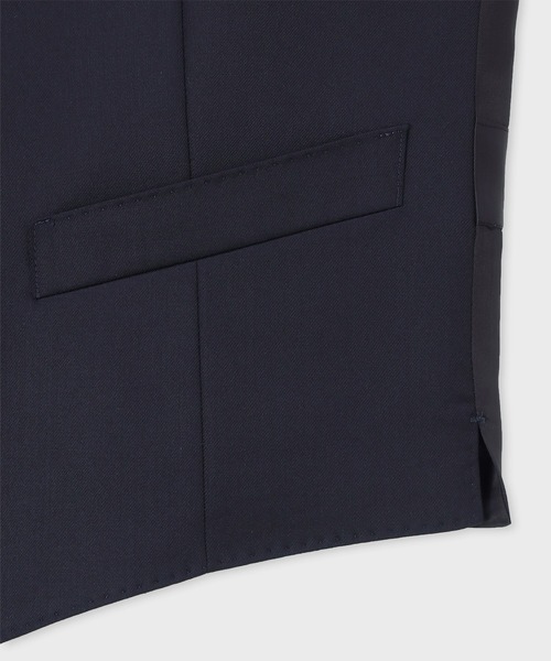 Paul Smith（ポールスミス）の「ナチュラルストレッチウール 6ボタンベスト / 553004 790N（スーツベスト・メンズ・ブラック/ネイビー/ダークグレー・MEDIUM/LARGE/X-LARGE）」の5枚目の写真