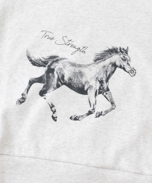 KBF（ケイビーエフ）の「ノースリーブプリントカットソー（Tシャツ/カットソー・レディース・チャコールグレー/イエロー系その他/オートミール・ONE）」の7枚目の写真