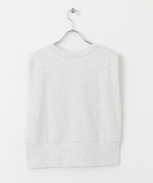 KBF（ケイビーエフ）の「ノースリーブプリントカットソー（Tシャツ/カットソー・レディース・チャコールグレー/イエロー系その他/オートミール・ONE）」の9枚目の写真