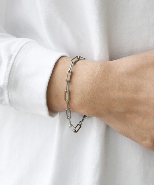 SHIPS any（シップス エニィ）の「SHIPS any: サージカルステンレス ブレスレット◇（ブレスレット・メンズ・ストーン/ホワイト系/ホワイト/ライトホワイト・ONE SIZE）」の16枚目の写真