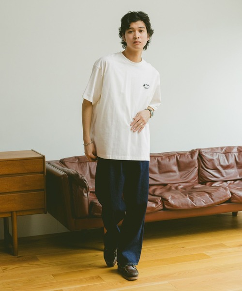 RAGEBLUE(レイジブルー)の「天竺/ワンポイント刺繍Tシャツ(Tシャツ/カットソー・メンズ・ライトブルー/ブラック/ダークグレー/ホワイト・SMALL/MEDIUM/LARGE)」の6枚目の写真