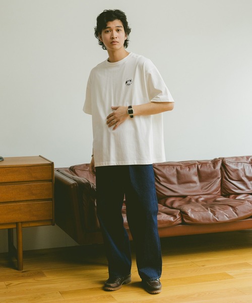 RAGEBLUE(レイジブルー)の「天竺/ワンポイント刺繍Tシャツ(Tシャツ/カットソー・メンズ・ライトブルー/ブラック/ダークグレー/ホワイト・SMALL/MEDIUM/LARGE)」の7枚目の写真