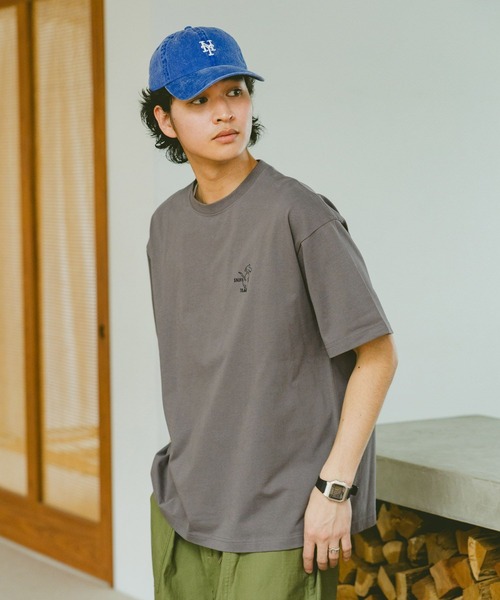 RAGEBLUE(レイジブルー)の「天竺/ワンポイント刺繍Tシャツ(Tシャツ/カットソー・メンズ・ライトブルー/ブラック/ダークグレー/ホワイト・SMALL/MEDIUM/LARGE)」の11枚目の写真