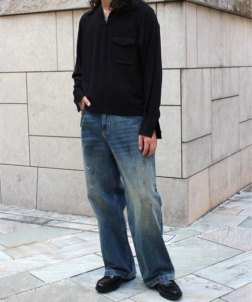 Noen（ノエン）の「ペイントバギーデニムパンツ（デニムパンツ・メンズ・ブルー・MEDIUM/LARGE）」の20枚目の写真