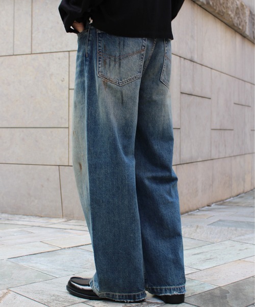 Noen（ノエン）の「ペイントバギーデニムパンツ（デニムパンツ・メンズ・ブルー・MEDIUM/LARGE）」の8枚目の写真