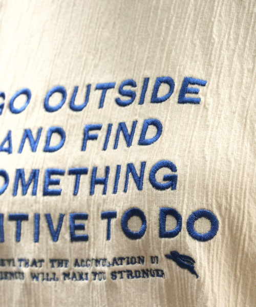 KRIFF MAYER Lady's Collection（クリフメイヤーレディースコレクション）の「【綿100%】楊柳刺繍Tシャツ（Tシャツ/カットソー・レディース・ナチュラル/カラフル/ブルー/イエロー/グレー/ブラック・MEDIUM/LARGE）」の10枚目の写真