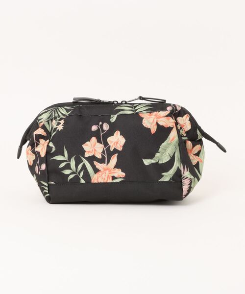 ROXY（ロキシー）の「TINY RIP/ロキシーボタニカル柄ポーチ（ポーチ・レディース・ホワイト×ブラック・FREE）」の4枚目の写真