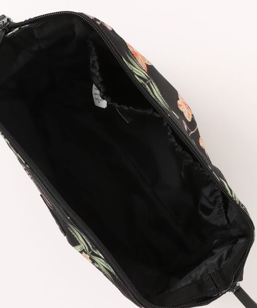 ROXY（ロキシー）の「TINY RIP/ロキシーボタニカル柄ポーチ（ポーチ・レディース・ホワイト×ブラック・FREE）」の2枚目の写真