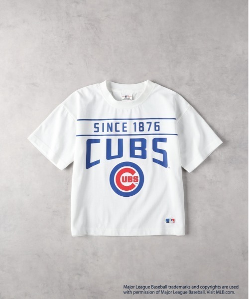Right-on(ライトオン)の「MLB(エムエルビー)【キッズ】チームロゴTシャツ(Tシャツ/カットソー・キッズ・グリーン/ブルー/ホワイト・150/140/130/120/160)」の1枚目の写真