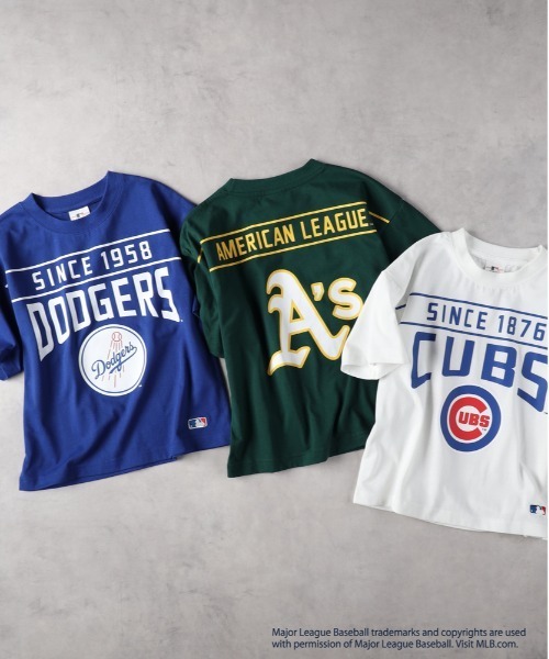 Right-on(ライトオン)の「MLB(エムエルビー)【キッズ】チームロゴTシャツ(Tシャツ/カットソー・キッズ・グリーン/ブルー/ホワイト・150/140/130/120/160)」の8枚目の写真