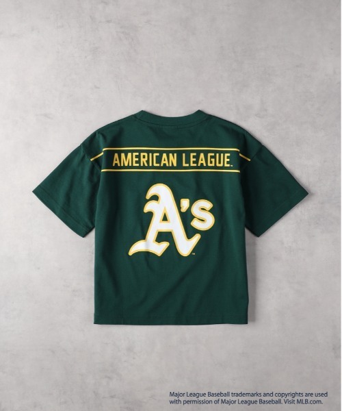 Right-on(ライトオン)の「MLB(エムエルビー)【キッズ】チームロゴTシャツ(Tシャツ/カットソー・キッズ・グリーン/ブルー/ホワイト・150/140/130/120/160)」の7枚目の写真
