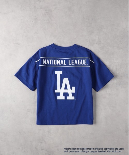 Right-on(ライトオン)の「MLB(エムエルビー)【キッズ】チームロゴTシャツ(Tシャツ/カットソー・キッズ・グリーン/ブルー/ホワイト・150/140/130/120/160)」の5枚目の写真