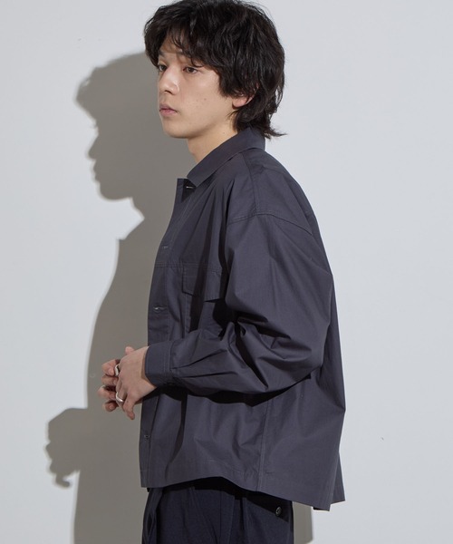 SLICK（スリック）の「【SLICK/スリック】Typewriter Tracker Jacket / タイプライター トラッカージャケット / シャツジャケット（その他アウター・メンズ・スミクロ/ブラック/グレイッシュベージュ・1/2/3）」の12枚目の写真