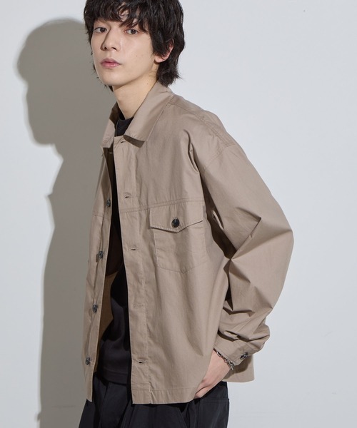 SLICK（スリック）の「【SLICK/スリック】Typewriter Tracker Jacket / タイプライター トラッカージャケット / シャツジャケット（その他アウター・メンズ・スミクロ/ブラック/グレイッシュベージュ・1/2/3）」の19枚目の写真