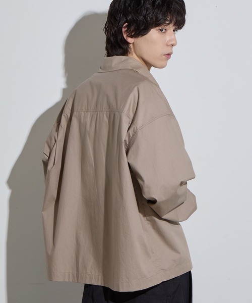 SLICK（スリック）の「【SLICK/スリック】Typewriter Tracker Jacket / タイプライター トラッカージャケット / シャツジャケット（その他アウター・メンズ・スミクロ/ブラック/グレイッシュベージュ・1/2/3）」の21枚目の写真