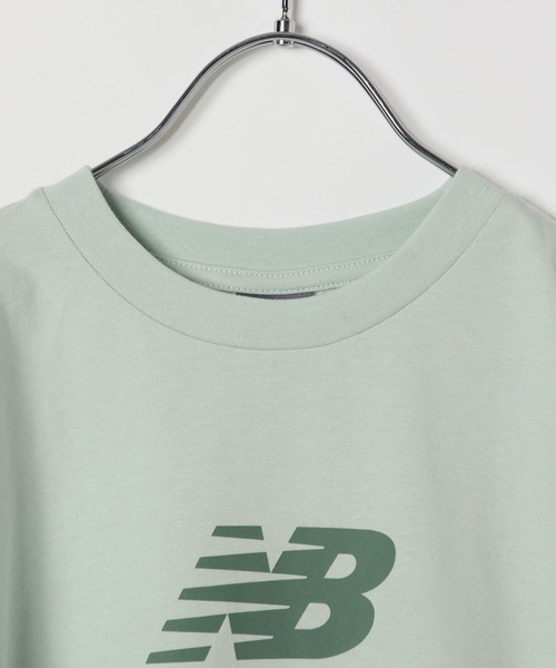 NEW BALANCE(ニューバランス)の「【new balance(ニューバランス)】スタックドロゴT(KIDS)(Tシャツ/カットソー・キッズ・ブラック/グリーン/オレンジ/グレー・130cm/140cm/150cm/160cm)」の9枚目の写真