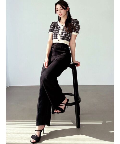 RESEXXY（リゼクシー）の「ベーシックストレートパンツ【セットアップ着用可能】（その他パンツ・レディース・ブラック/ホワイト/ライトグレー・FREE）」の11枚目の写真