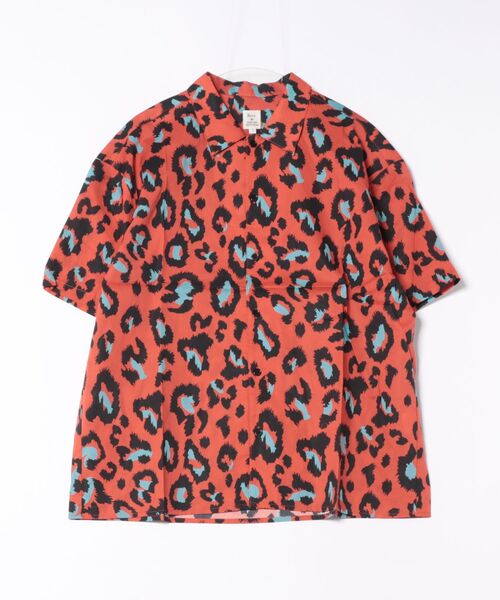 Revo.(レボ)の「【Revo.】ペイントレオパードパターンショートスリーブシャツ/メンズ(シャツ/ブラウス・メンズ・パープル/ホワイト/レッド・M/L)」の3枚目の写真