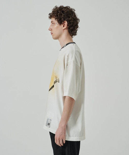 MIHARAYASUHIRO(ミハラヤスヒロ)の「【MIHARAYASUHIRO/ミハラヤスヒロ】SMILY FACE PRINTEDDISTRESSED TEE(Tシャツ/カットソー・メンズ・ホワイト/ブラック・48/46)」の6枚目の写真