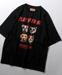 Animal Print Assort T-Shirt/アニマル アソート オーバーサイズ 半袖Tシャツ レディース メンズ