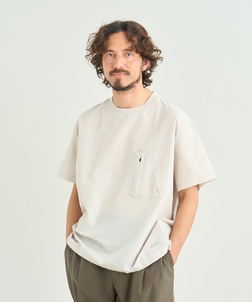 NANGA（ナンガ）の「DotAir COMFY TEE/ドットエア コンフィーティー（Tシャツ/カットソー・メンズ・ベージュ系その他/プラム/ブラック系その他/ブルー/ネイビー/グリーン・M/L/XL/S）」の14枚目の写真