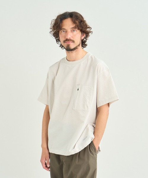 NANGA（ナンガ）の「DotAir COMFY TEE/ドットエア コンフィーティー（Tシャツ/カットソー・メンズ・ベージュ系その他/プラム/ブラック系その他/ブルー/ネイビー/グリーン・M/L/XL/S）」の7枚目の写真