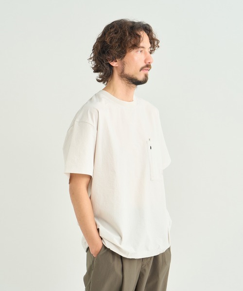 NANGA（ナンガ）の「DotAir COMFY TEE/ドットエア コンフィーティー（Tシャツ/カットソー・メンズ・ベージュ系その他/プラム/ブラック系その他/ブルー/ネイビー/グリーン・M/L/XL/S）」の15枚目の写真