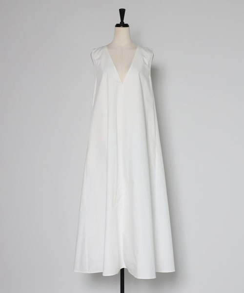 セール】V neck volume flare one piece / Vネックボリューム