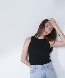 NATURAL BEAUTY BASIC | ◇アメスリリブニット(タンクトップ)
