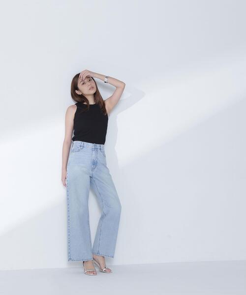 NATURAL BEAUTY BASIC（ナチュラルビューティーベーシック）の「◇アメスリリブニット（タンクトップ・レディース・ベージュ/ブラック/オフホワイト・FREE）」の20枚目の写真