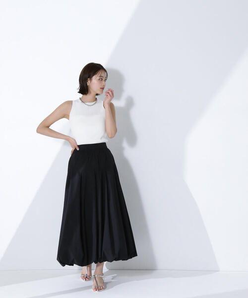 NATURAL BEAUTY BASIC(ナチュラルビューティーベーシック)の「◇アメスリリブニット(タンクトップ・レディース・ベージュ/ブラック/オフホワイト・FREE)」の20枚目の写真