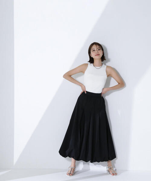 NATURAL BEAUTY BASIC(ナチュラルビューティーベーシック)の「◇アメスリリブニット(タンクトップ・レディース・ベージュ/ブラック/オフホワイト・FREE)」の18枚目の写真