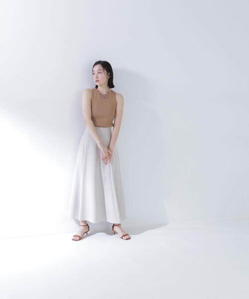 NATURAL BEAUTY BASIC(ナチュラルビューティーベーシック)の「◇アメスリリブニット(タンクトップ・レディース・ベージュ/ブラック/オフホワイト・FREE)」の14枚目の写真