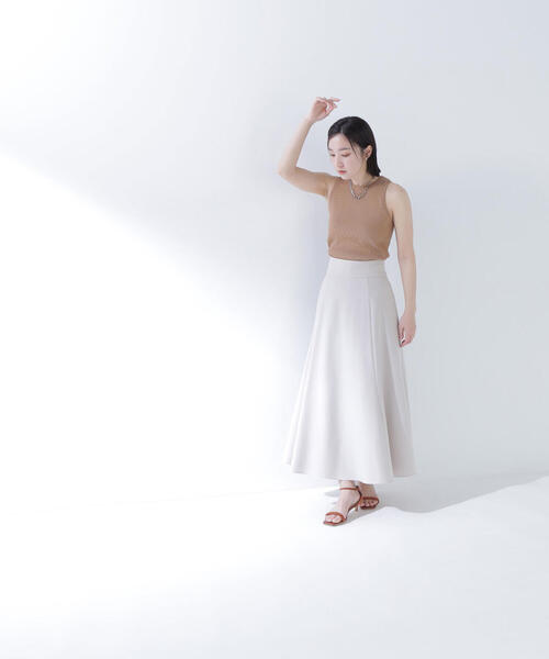 NATURAL BEAUTY BASIC(ナチュラルビューティーベーシック)の「◇アメスリリブニット(タンクトップ・レディース・ベージュ/ブラック/オフホワイト・FREE)」の12枚目の写真