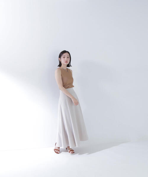 NATURAL BEAUTY BASIC(ナチュラルビューティーベーシック)の「◇アメスリリブニット(タンクトップ・レディース・ベージュ/ブラック/オフホワイト・FREE)」の10枚目の写真