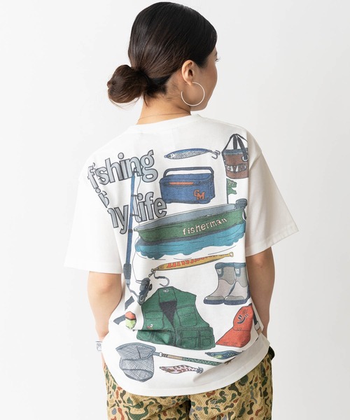 必見　マッスアンドフィットネス2008年 5.8oz T/Cドライfishing is my life Tee | ジムマスター（gym