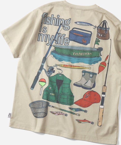 5.8oz T/Cドライfishing is my life Tee | ジムマスター（gym