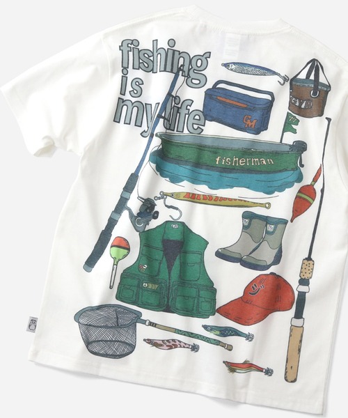 必見　マッスアンドフィットネス2008年 5.8oz T/Cドライfishing is my life Tee | ジムマスター（gym