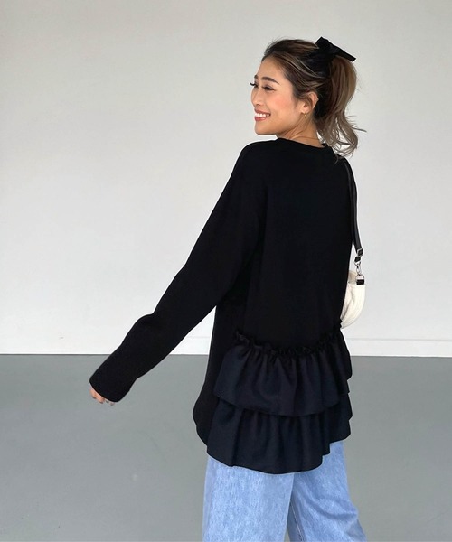 JUN様専用⭐︎ Bourgine フリル ショート丈 カットソー