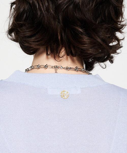 cloenc(クロエンス)の「【手洗い可】バルーンラメニットプルオーバー(ニット/セーター・レディース・ナチュラル/ブラック/パープル・02)」の12枚目の写真