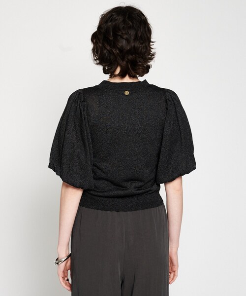 cloenc(クロエンス)の「【手洗い可】バルーンラメニットプルオーバー(ニット/セーター・レディース・ナチュラル/ブラック/パープル・02)」の16枚目の写真