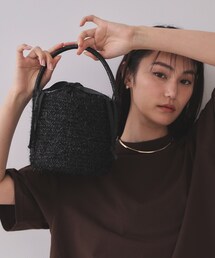 OPAQUE.CLIP | ラメバスケット調バケットバッグ(ハンドバッグ)