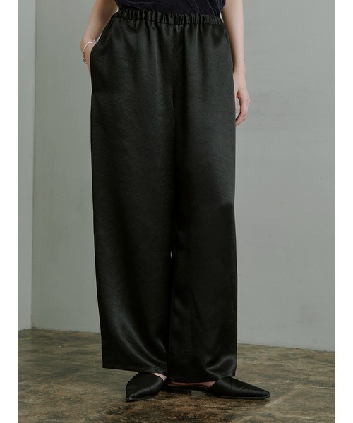 MIESROHE（ミースロエ）の「ﾘﾗｸｼｰｻﾃﾝﾊﾟﾝﾂ（その他パンツ・レディース・ダークネイビー/アイボリー/ブラック・0/1）」の4枚目の写真