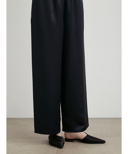 MIESROHE（ミースロエ）の「ﾘﾗｸｼｰｻﾃﾝﾊﾟﾝﾂ（その他パンツ・レディース・ダークネイビー/アイボリー/ブラック・0/1）」の9枚目の写真