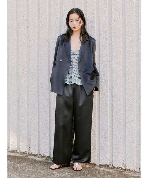 MIESROHE（ミースロエ）の「ﾘﾗｸｼｰｻﾃﾝﾊﾟﾝﾂ（その他パンツ・レディース・ダークネイビー/アイボリー/ブラック・0/1）」の11枚目の写真