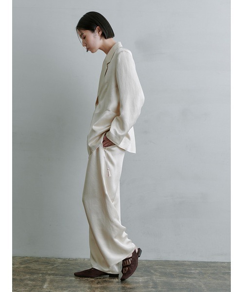 MIESROHE（ミースロエ）の「ﾘﾗｸｼｰｻﾃﾝﾊﾟﾝﾂ（その他パンツ・レディース・ダークネイビー/アイボリー/ブラック・0/1）」の13枚目の写真