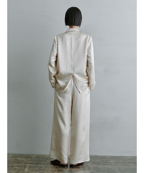 MIESROHE（ミースロエ）の「ﾘﾗｸｼｰｻﾃﾝﾊﾟﾝﾂ（その他パンツ・レディース・ダークネイビー/アイボリー/ブラック・0/1）」の14枚目の写真