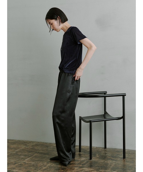 MIESROHE（ミースロエ）の「ﾘﾗｸｼｰｻﾃﾝﾊﾟﾝﾂ（その他パンツ・レディース・ダークネイビー/アイボリー/ブラック・0/1）」の16枚目の写真