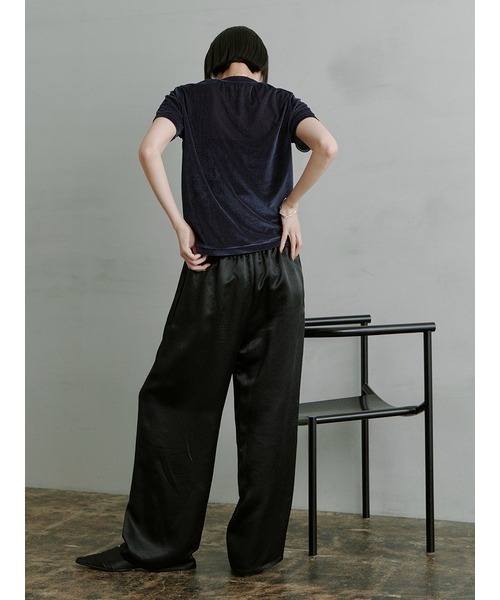 MIESROHE（ミースロエ）の「ﾘﾗｸｼｰｻﾃﾝﾊﾟﾝﾂ（その他パンツ・レディース・ダークネイビー/アイボリー/ブラック・0/1）」の17枚目の写真